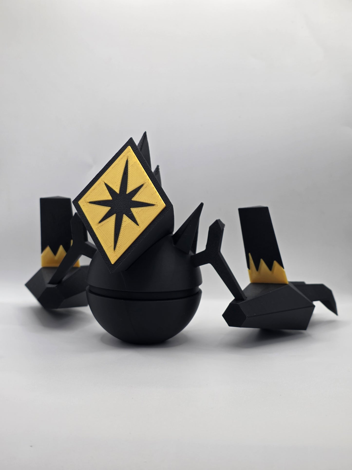 Character Design - 3D Printed Character Ball - Necrozma - Unique Display Collectible.