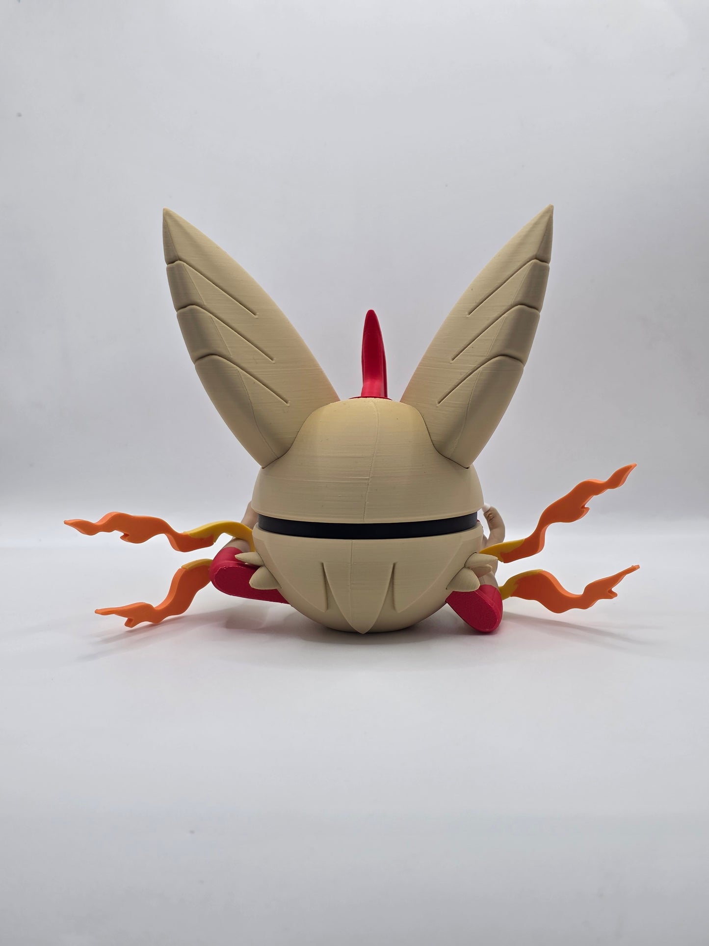 Character Design - 3D Printed Character Ball - Mega Blaziken - Unique Display Collectible.