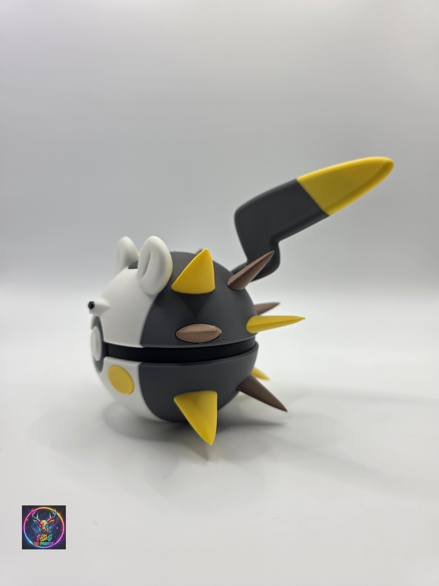 Character Design - 3D Printed Character Ball - Togedemaru - Unique Display Collectible.