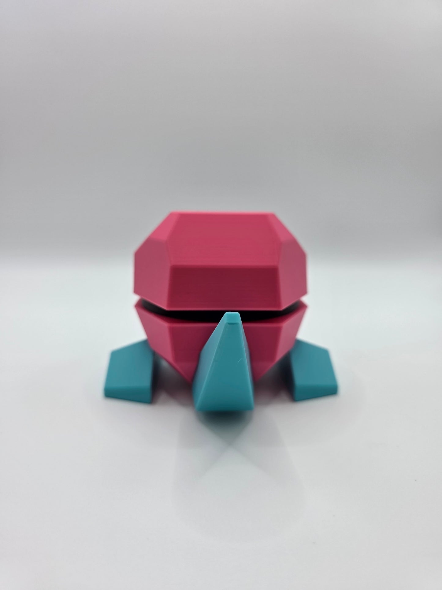 Character Design - 3D Printed Character Ball - Porygon - Unique Display Collectible.