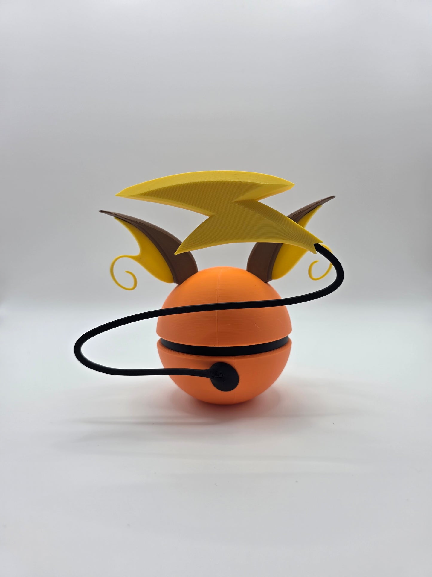 Character Design - 3D Printed Character Ball - Raichu - Unique Display Collectible.