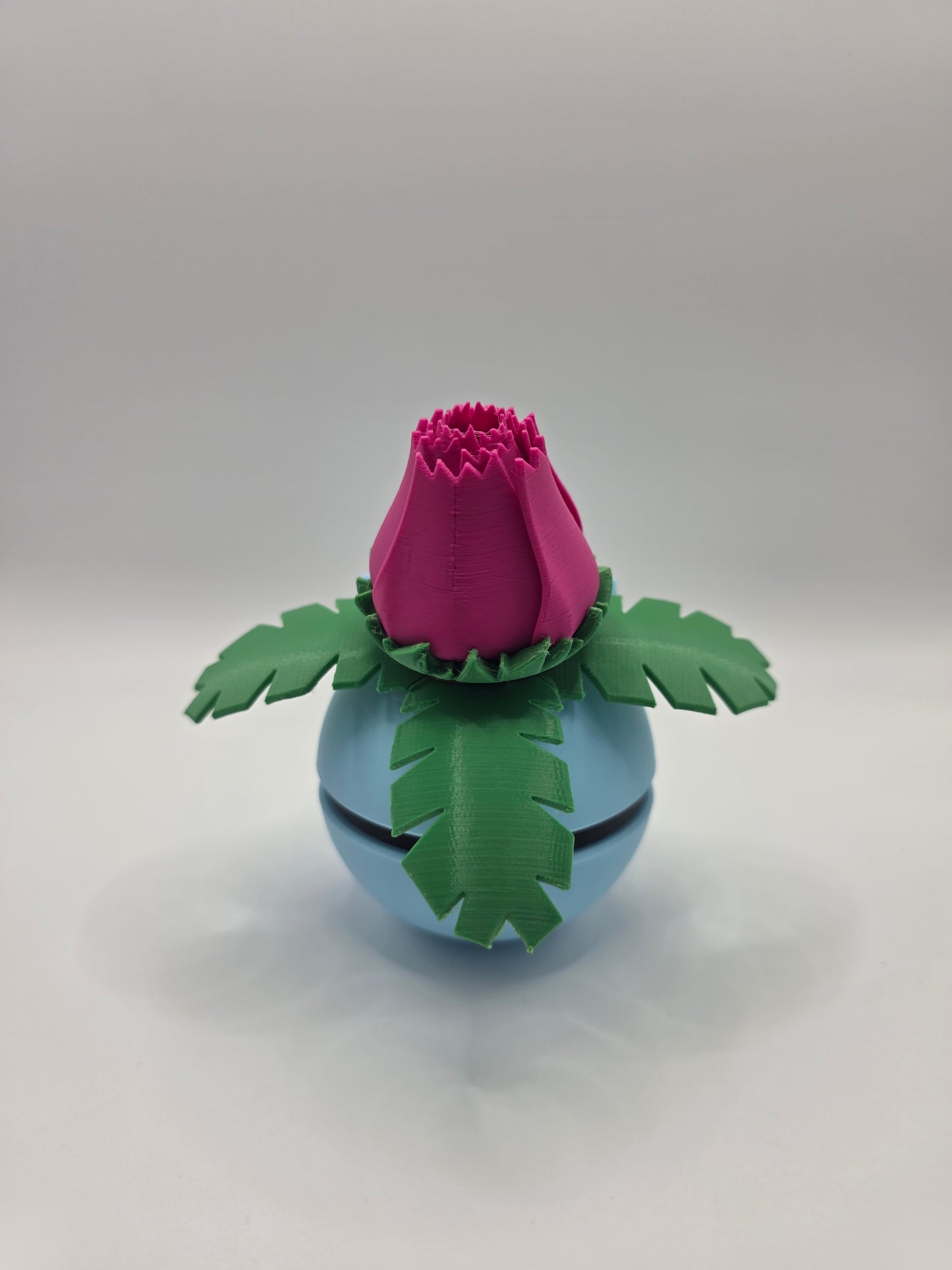 Character Design - 3D Printed Character Ball - Ivysaur - Unique Display Collectible.