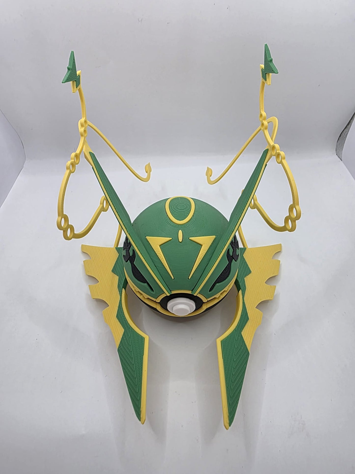 Pokemon Character Design - 3D Printed Pokeball - Mega Rayquaza - Exclusive Display Collectible.