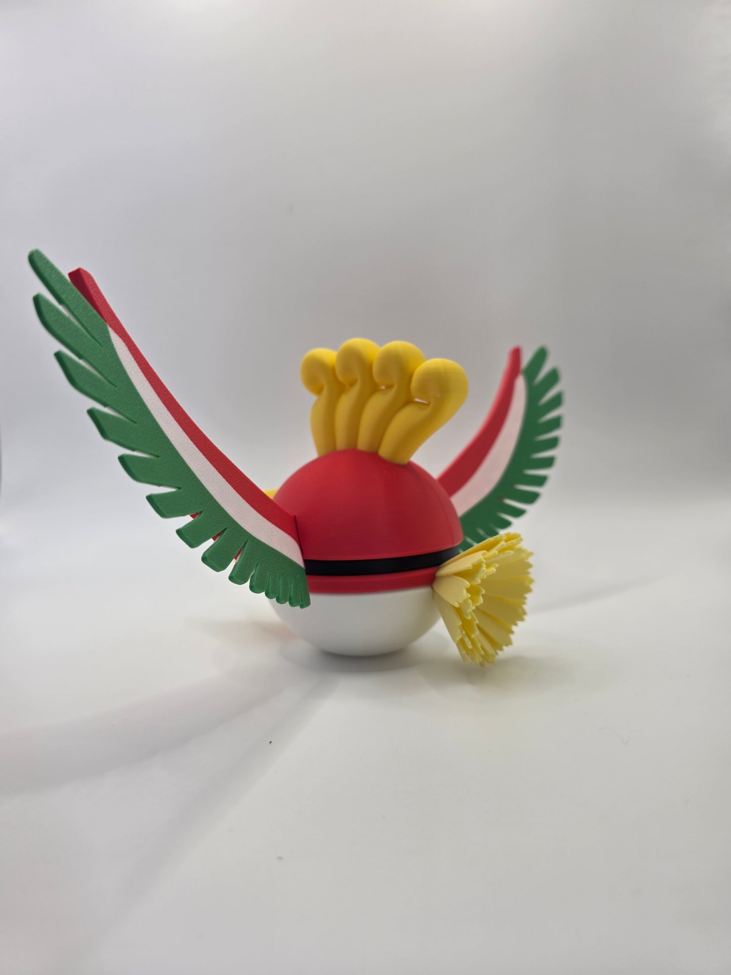 Character Design - 3D Printed Character Ball - Ho-oh - Unique Display Collectible.