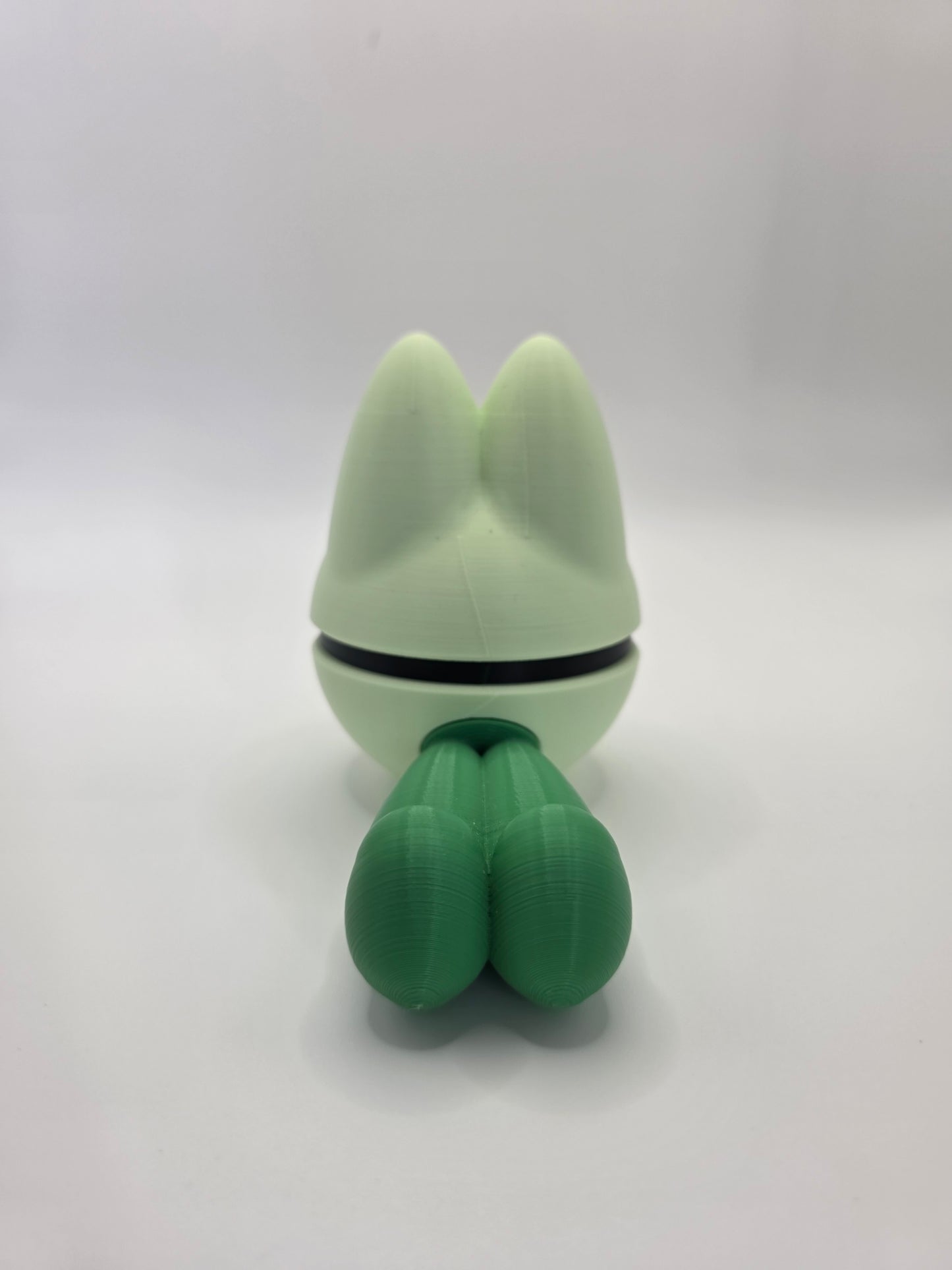Character Design - 3D Printed Character Ball - Treecko - Unique Display Collectible.