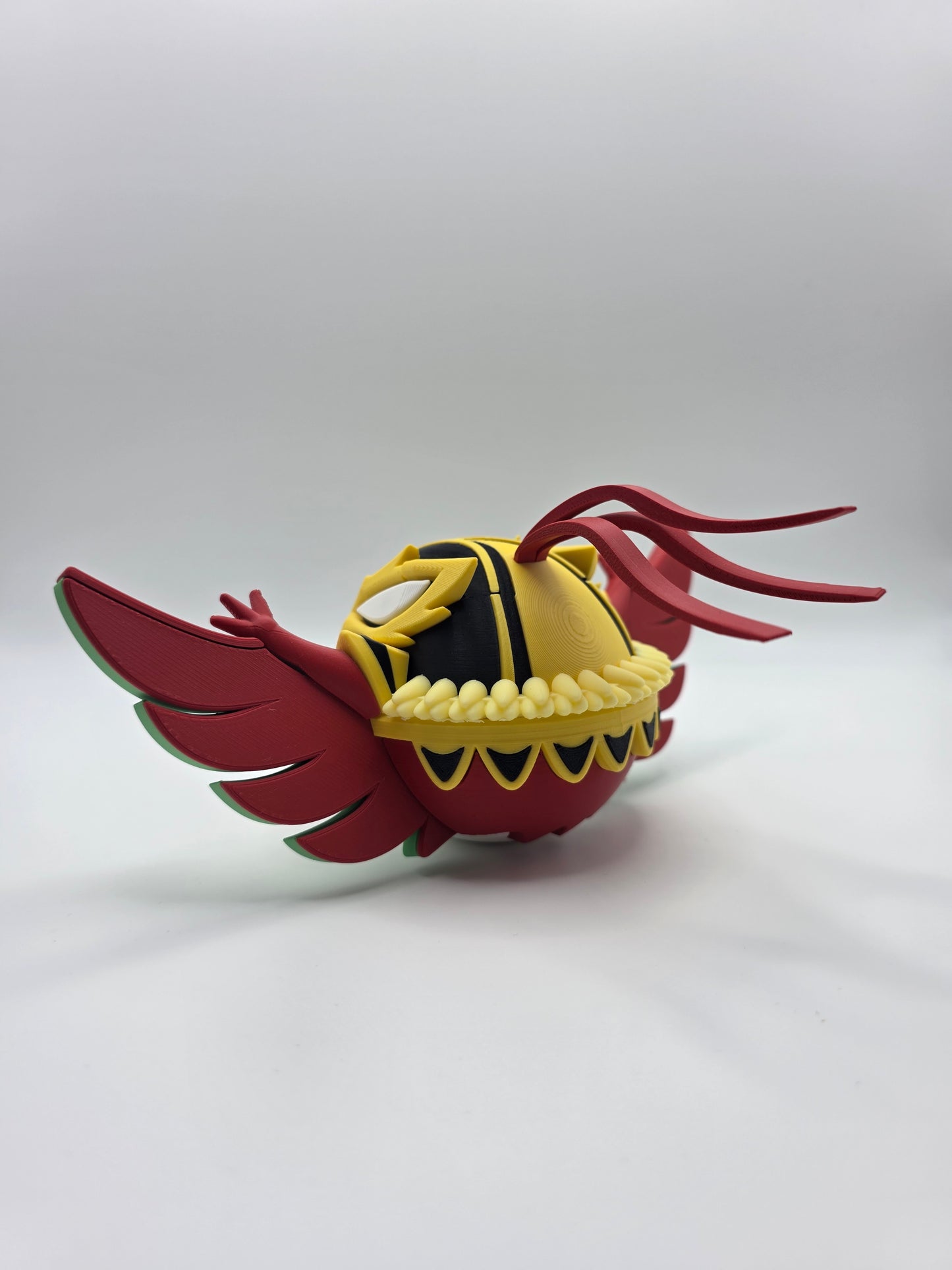 Character Design - 3D Printed Character Ball - Mega Hawlucha - Unique Display Collectible.