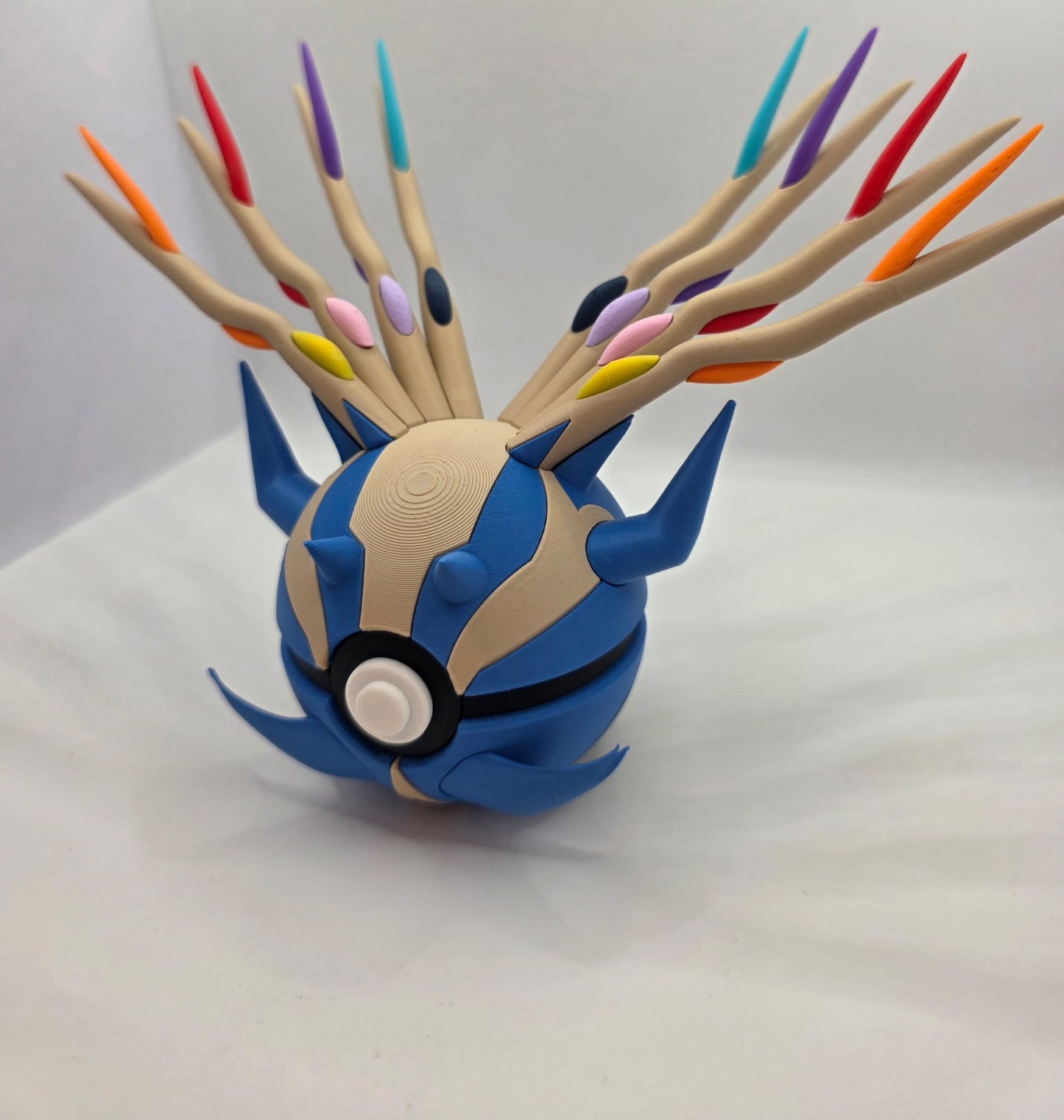 Pokemon Character Design - 3D Printed Pokeball - Xerneas - Exclusive Display Collectible.