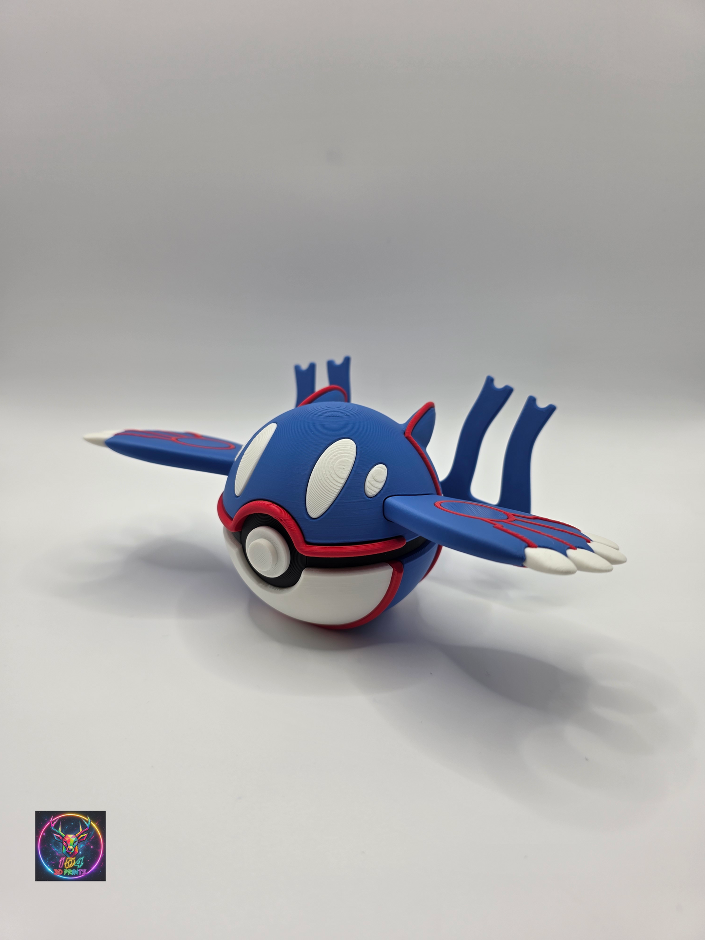 Character Design - 3D Printed Character Ball - Kyogre - Unique Display Collectible.