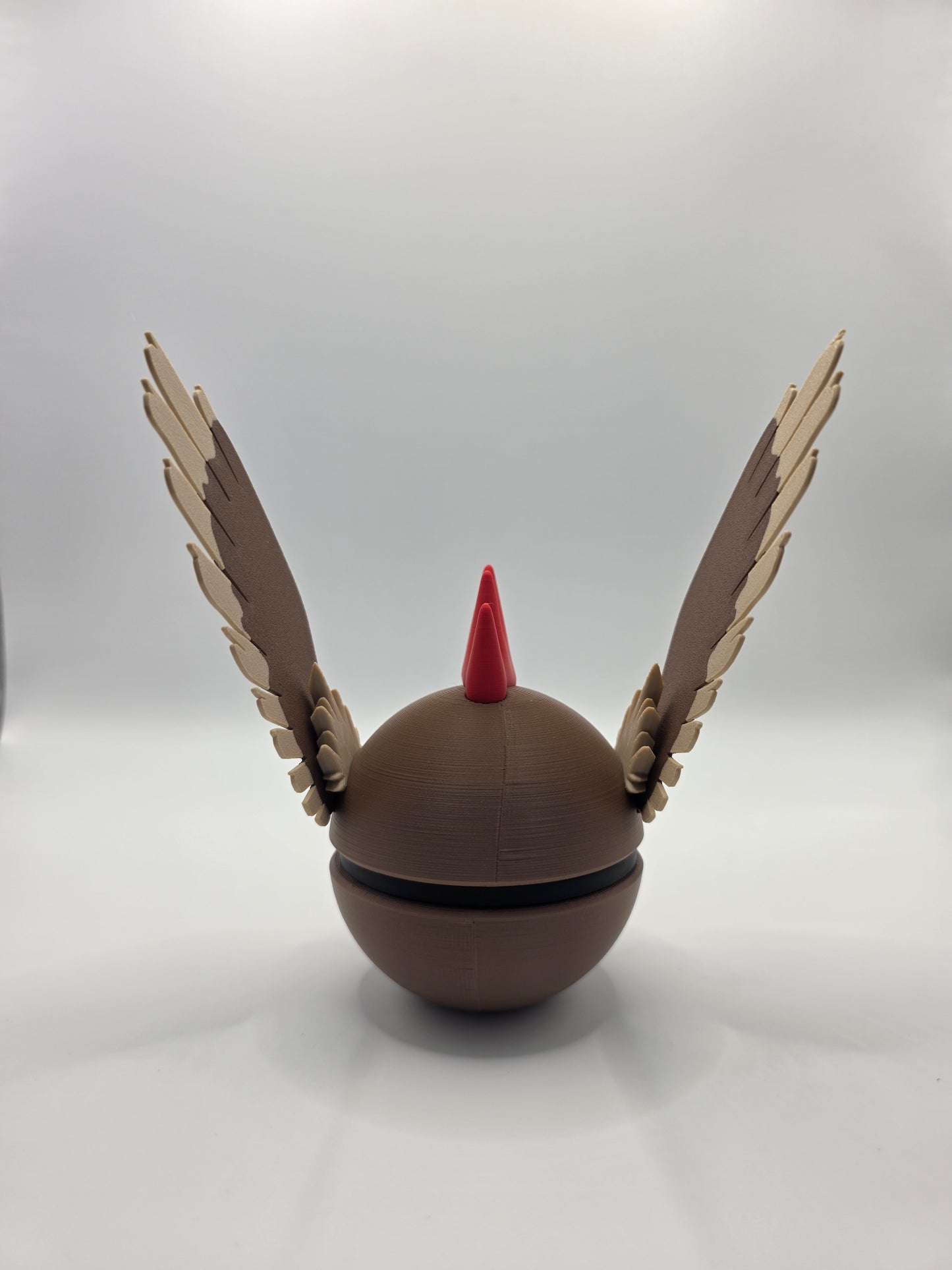 Character Design - 3D Printed Character Ball - Fearow - Unique Display Collectible.