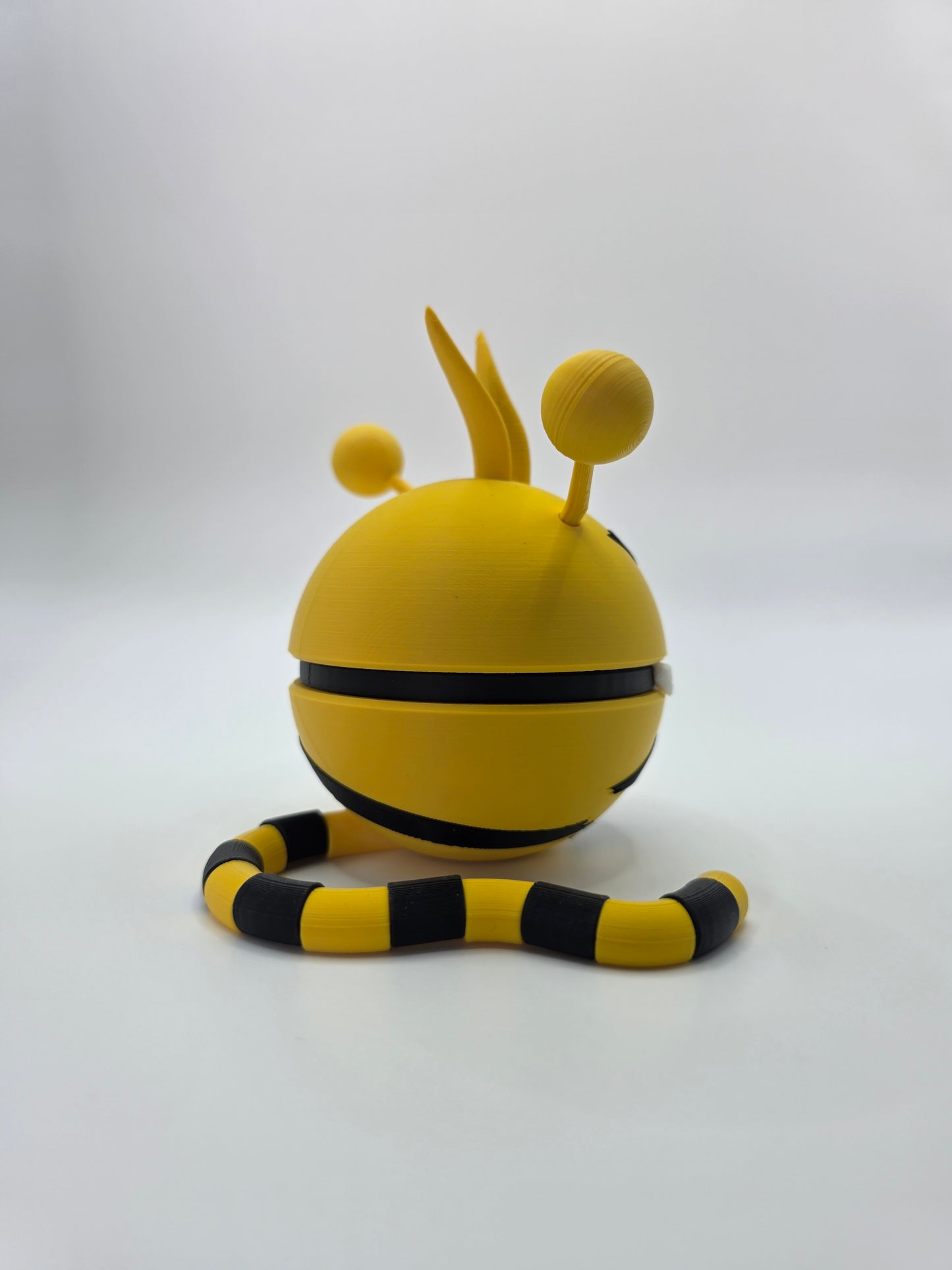 Character Design - 3D Printed Character Ball - Electabuzz - Unique Display Collectible.