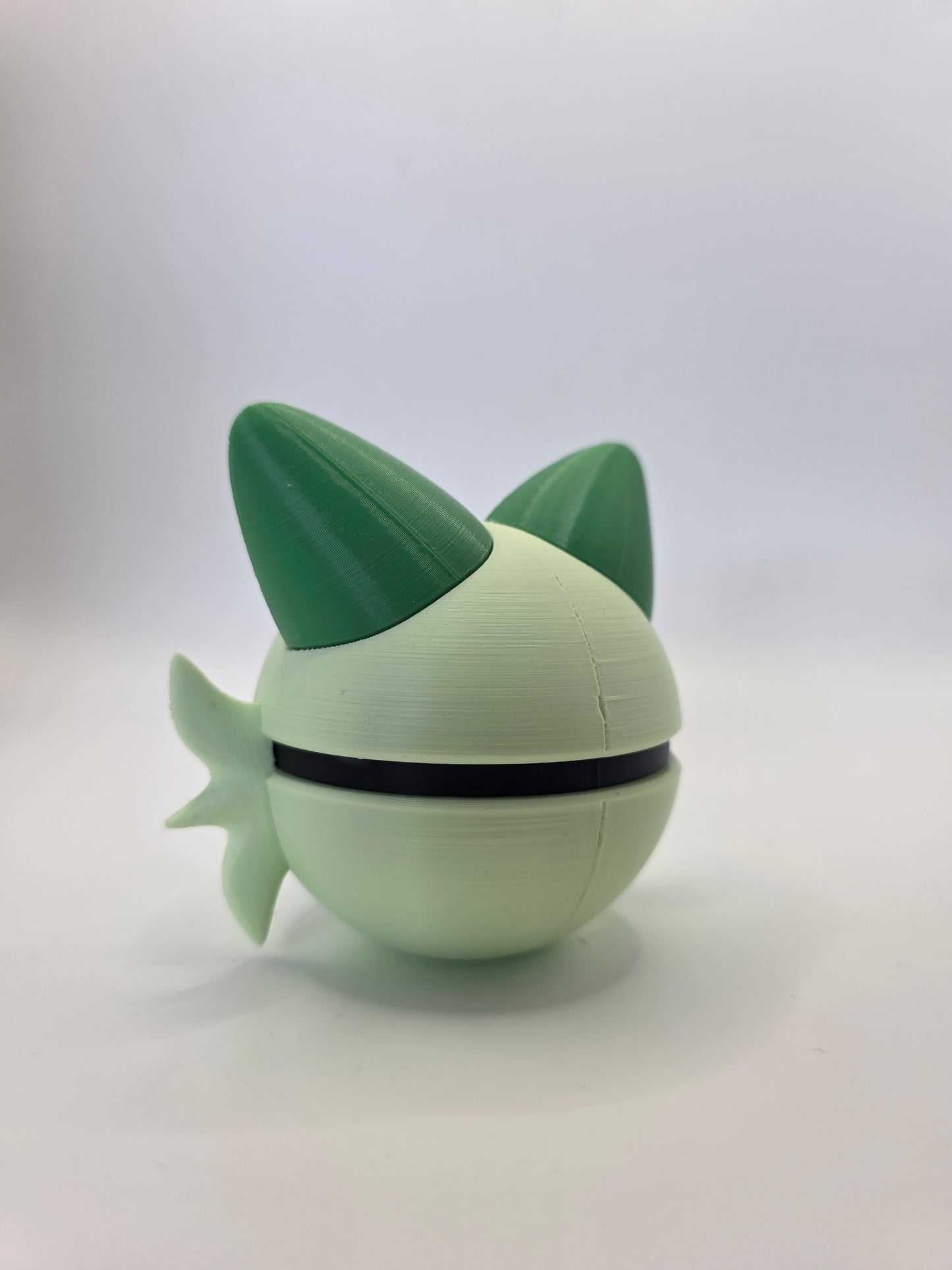 Character Design - 3D Printed Character Ball - Sprigatito - Unique Display Collectible.