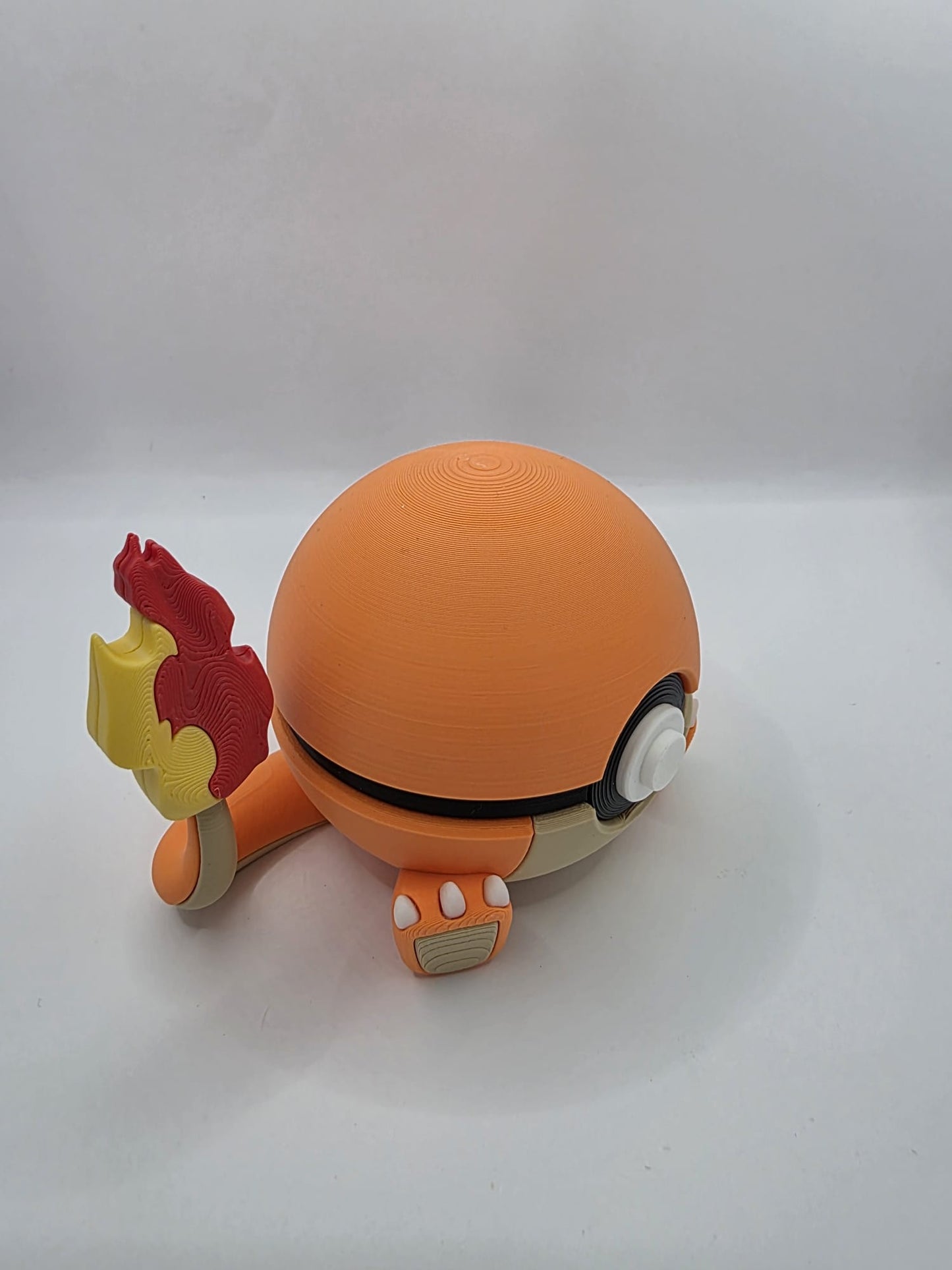 Pokemon Character Design - 3D Printed Pokeball - Charmander - Exclusive Display Collectible.