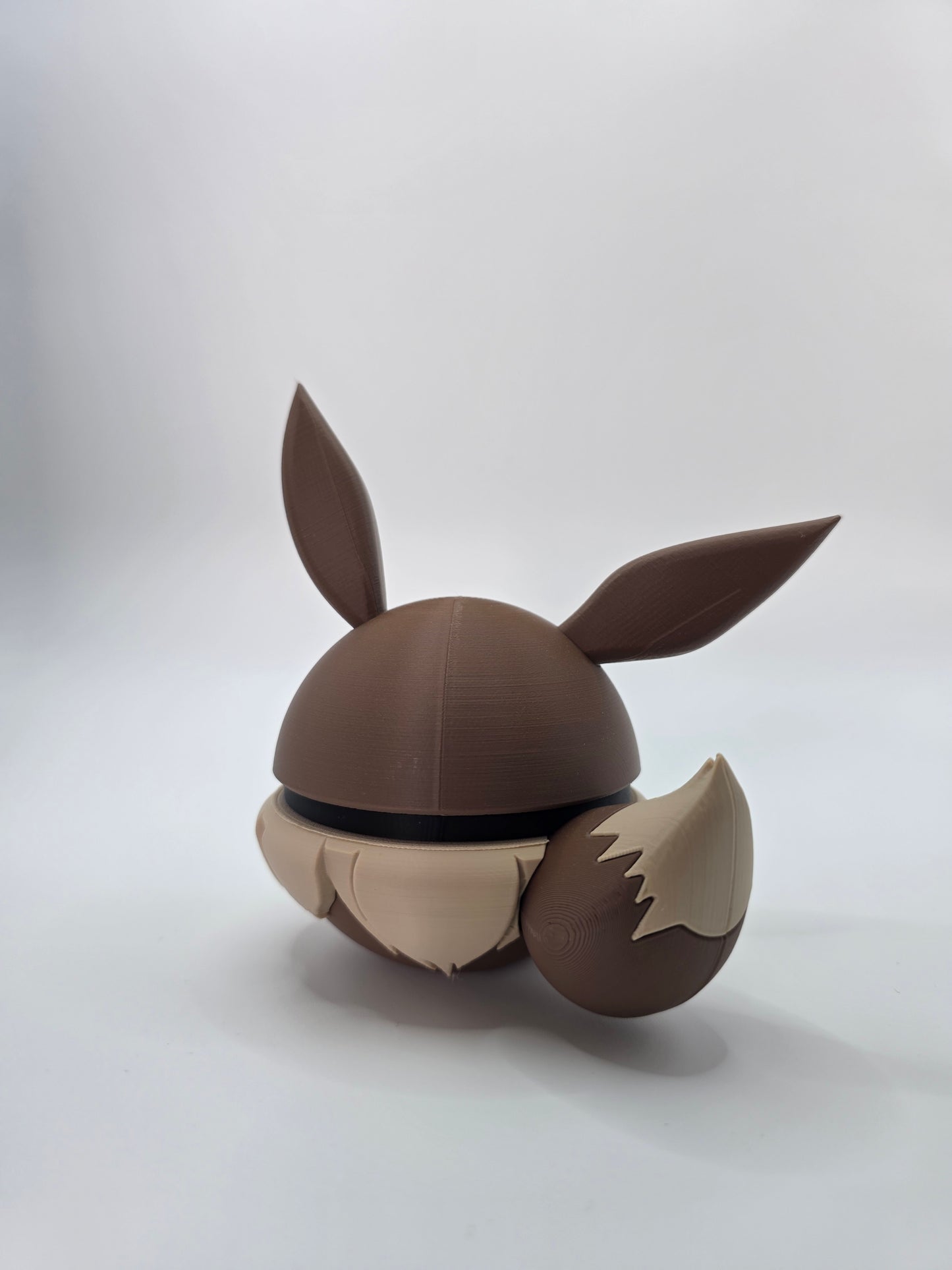 Character Design - 3D Printed Character Ball - Eevee - Unique Display Collectible.