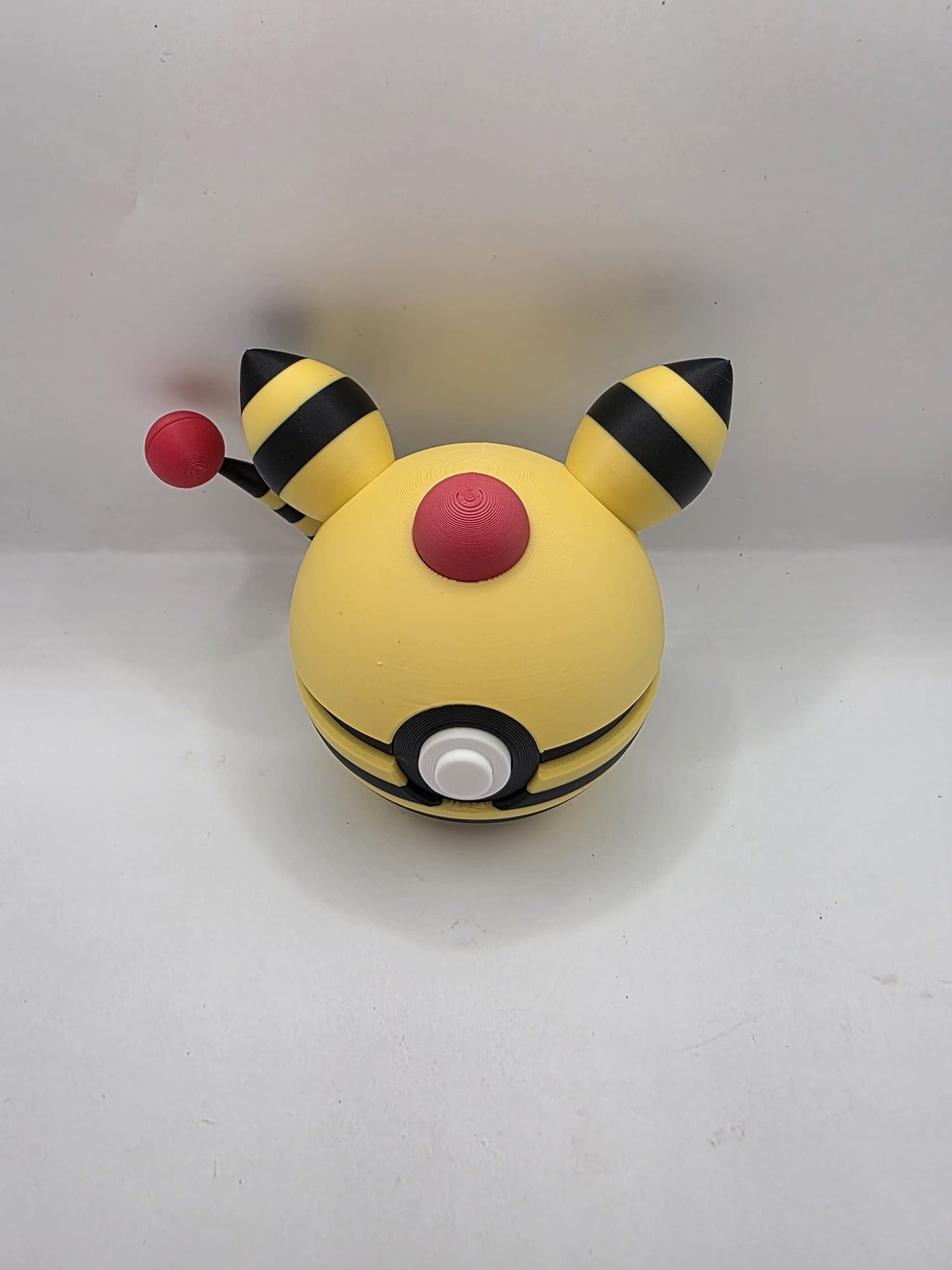 Pokemon Character Design - 3D Printed Pokeball - Ampharos - Exclusive Display Collectible.