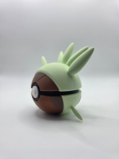 Character Design - 3D Printed Character Ball - Chespin - Unique Display Collectible.