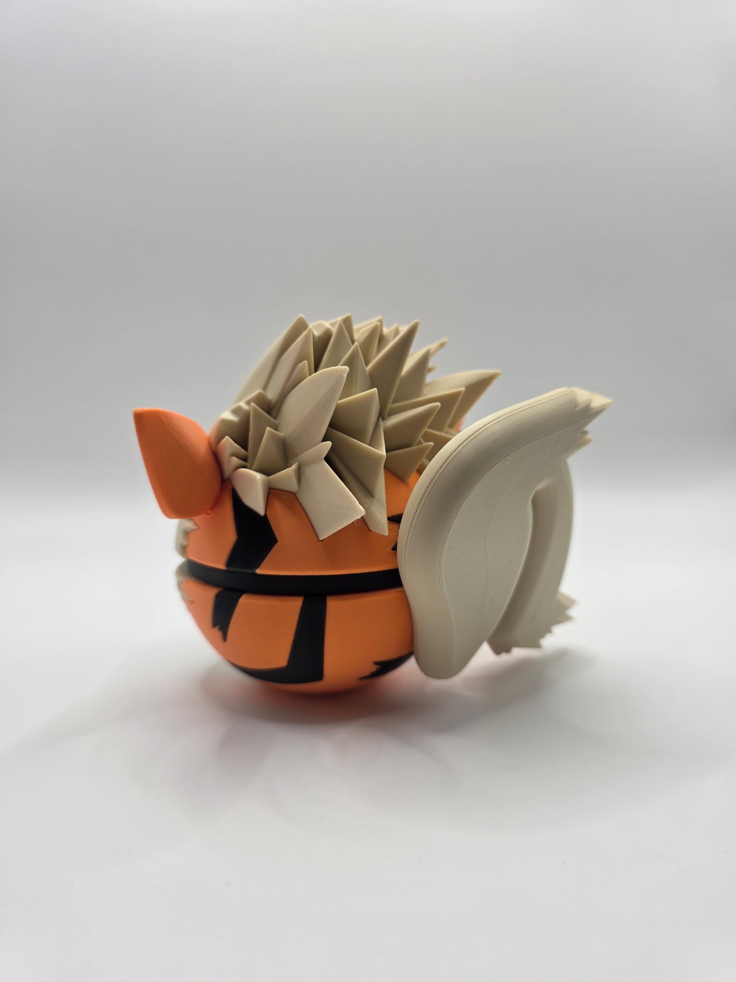 Character Design - 3D Printed Character Ball - Arcanine - Unique Display Collectible.