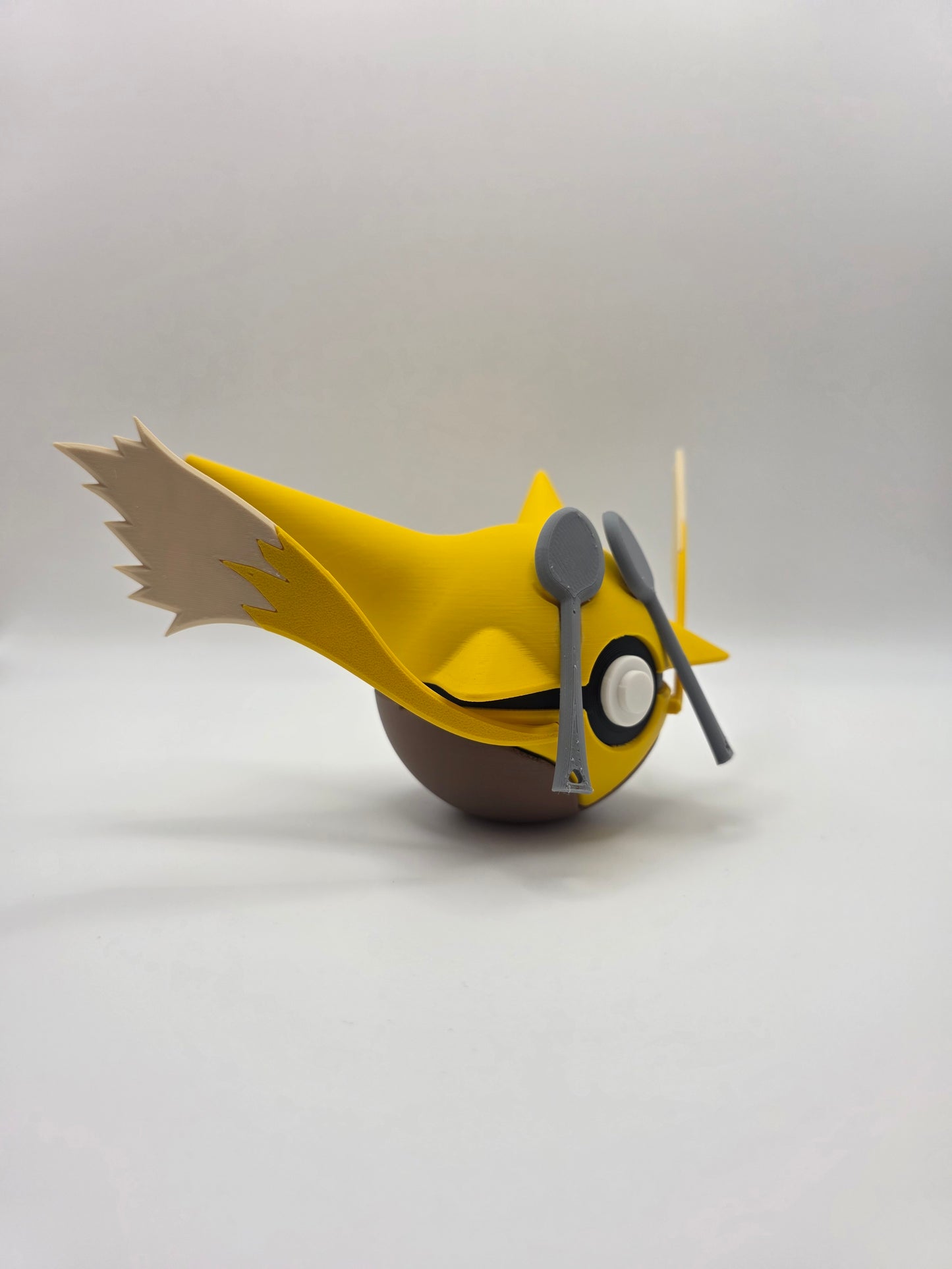 Character Design - 3D Printed Character Ball - Alakazam - Unique Display Collectible.