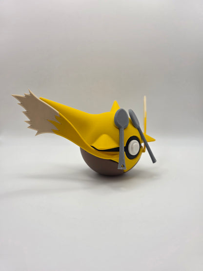 Character Design - 3D Printed Character Ball - Alakazam - Unique Display Collectible.