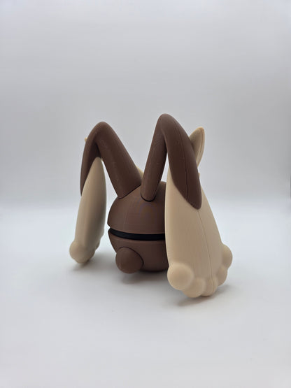 Character Design - 3D Printed Character Ball - Lopunny - Unique Display Collectible.