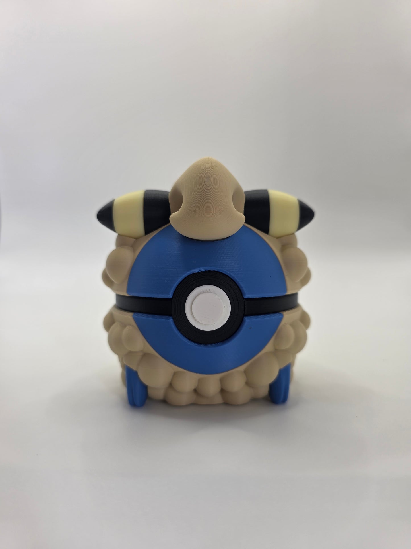Character Design - 3D Printed Character Ball - Mareep - Unique Display Collectible.