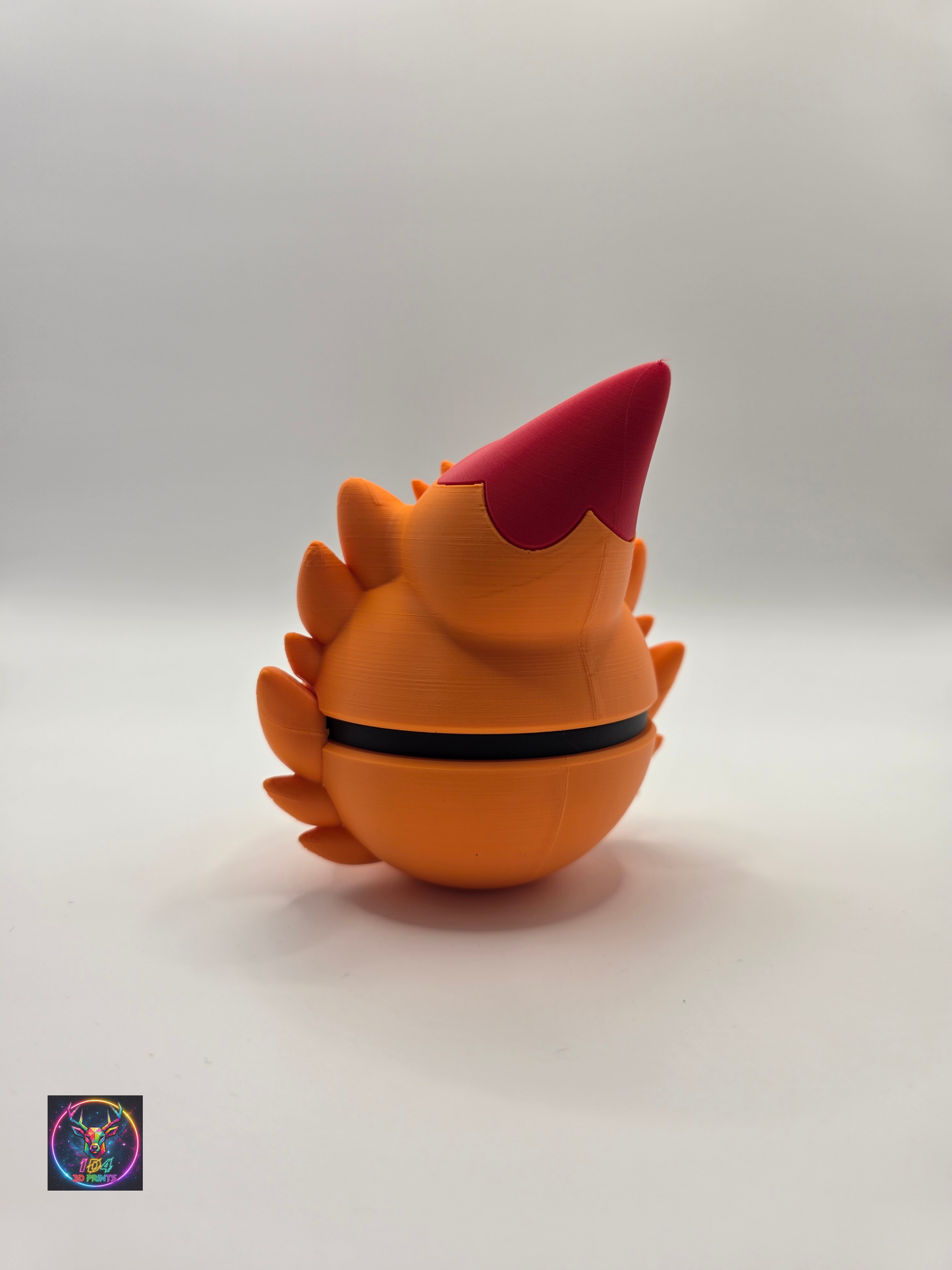 Character Design - 3D Printed Character Ball - Pombon - Unique Display Collectible.