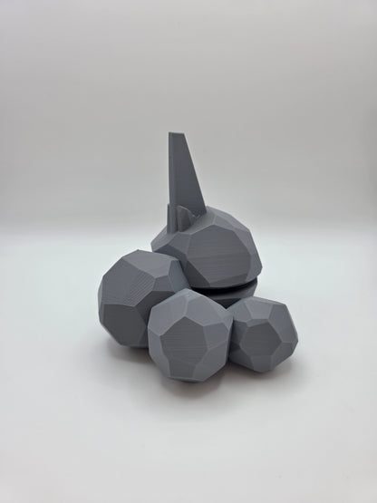 Character Design - 3D Printed Character Ball - Onix - Unique Display Collectible.