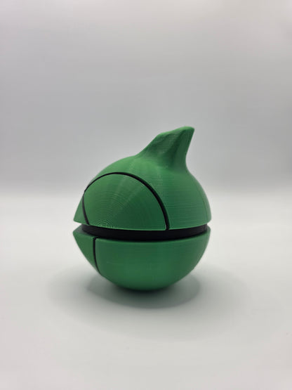 Character Design - 3D Printed Character Ball - Metapod - Unique Display Collectible.