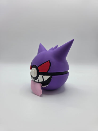 Character Design - 3D Printed Character Ball - Gengar - Unique Display Collectible.