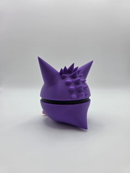 Character Design - 3D Printed Character Ball - Gengar - Unique Display Collectible.