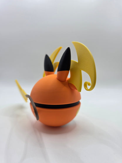 Character Design - 3D Printed Character Ball - Mega Raichu Y - Unique Display Collectible.
