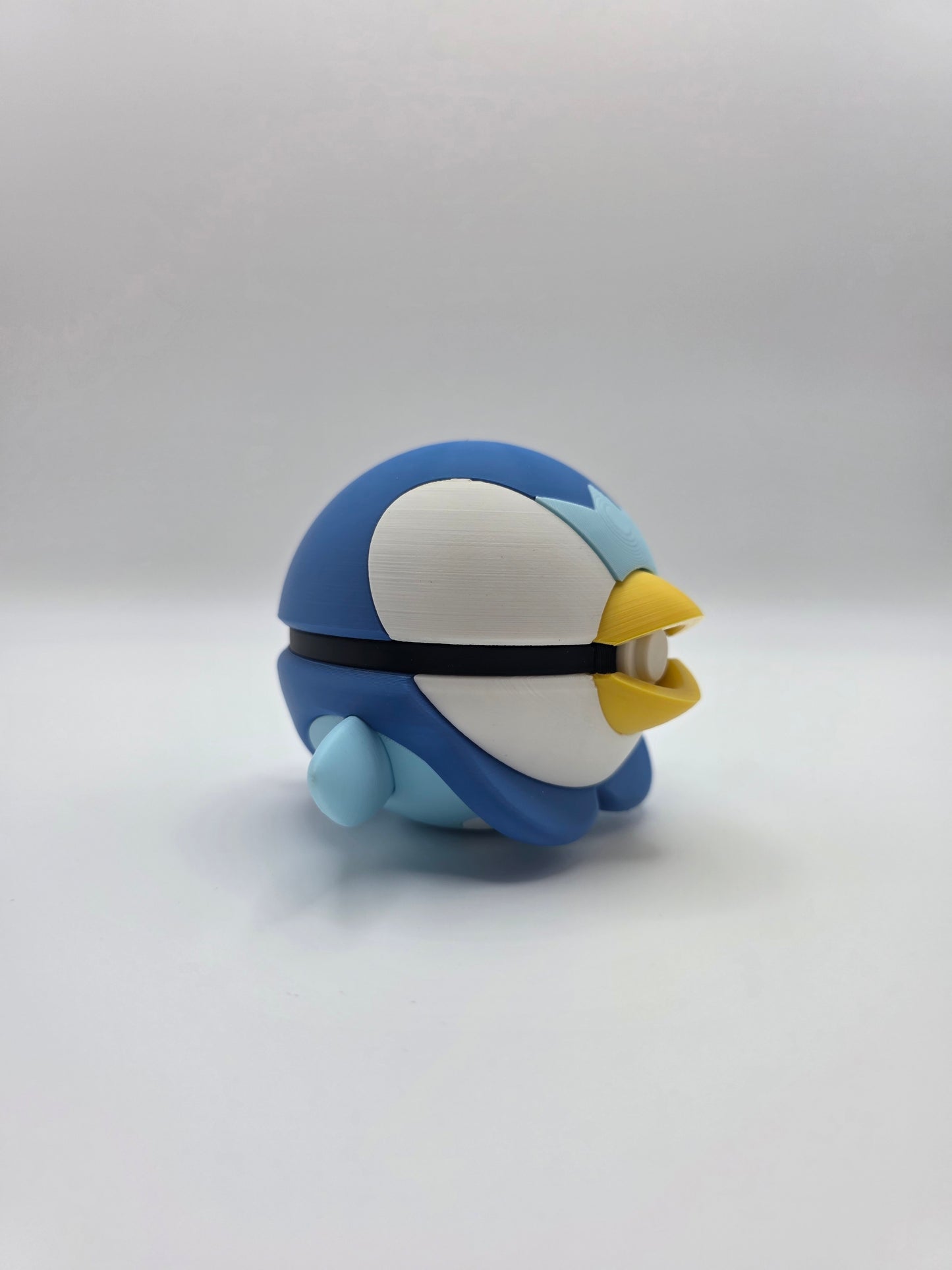 Character Design - 3D Printed Character Ball - Piplup - Unique Display Collectible.
