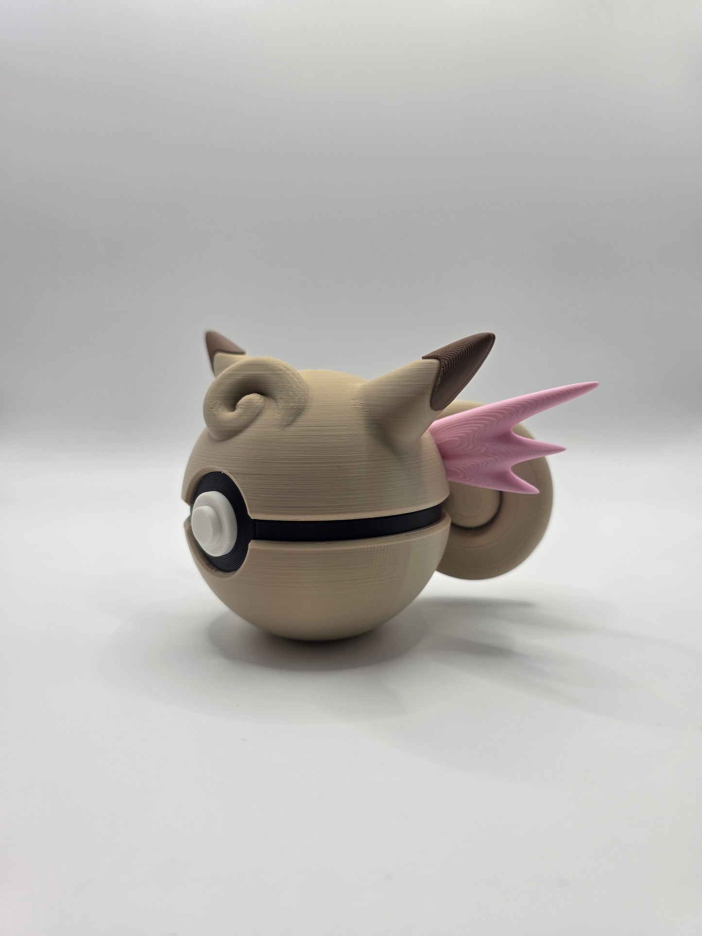 Character Design - 3D Printed Character Ball - Clefable - Unique Display Collectible.