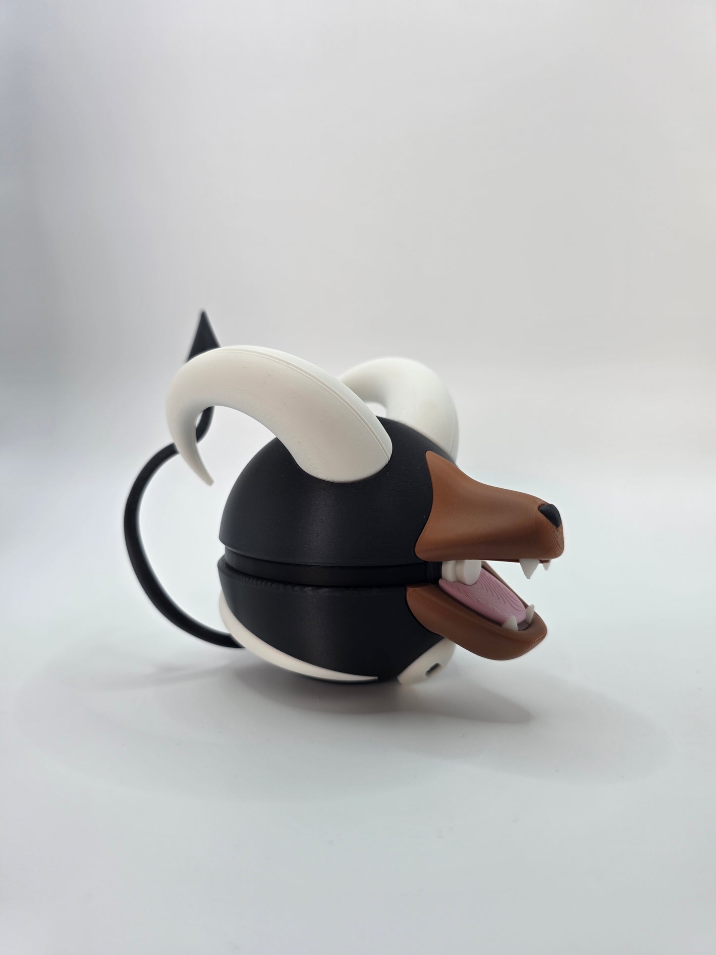 Character Design - 3D Printed Character Ball - Houndoom - Unique Display Collectible.