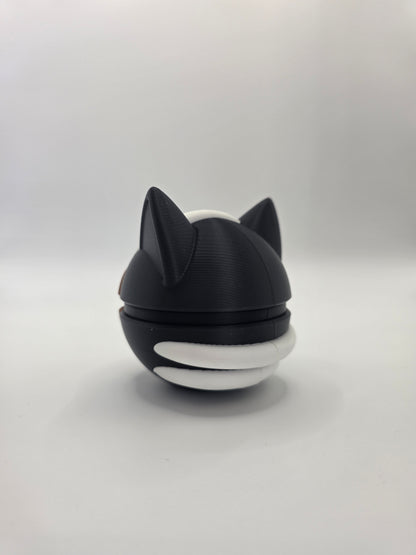 Character Design - 3D Printed Character Ball - Houndour - Unique Display Collectible.