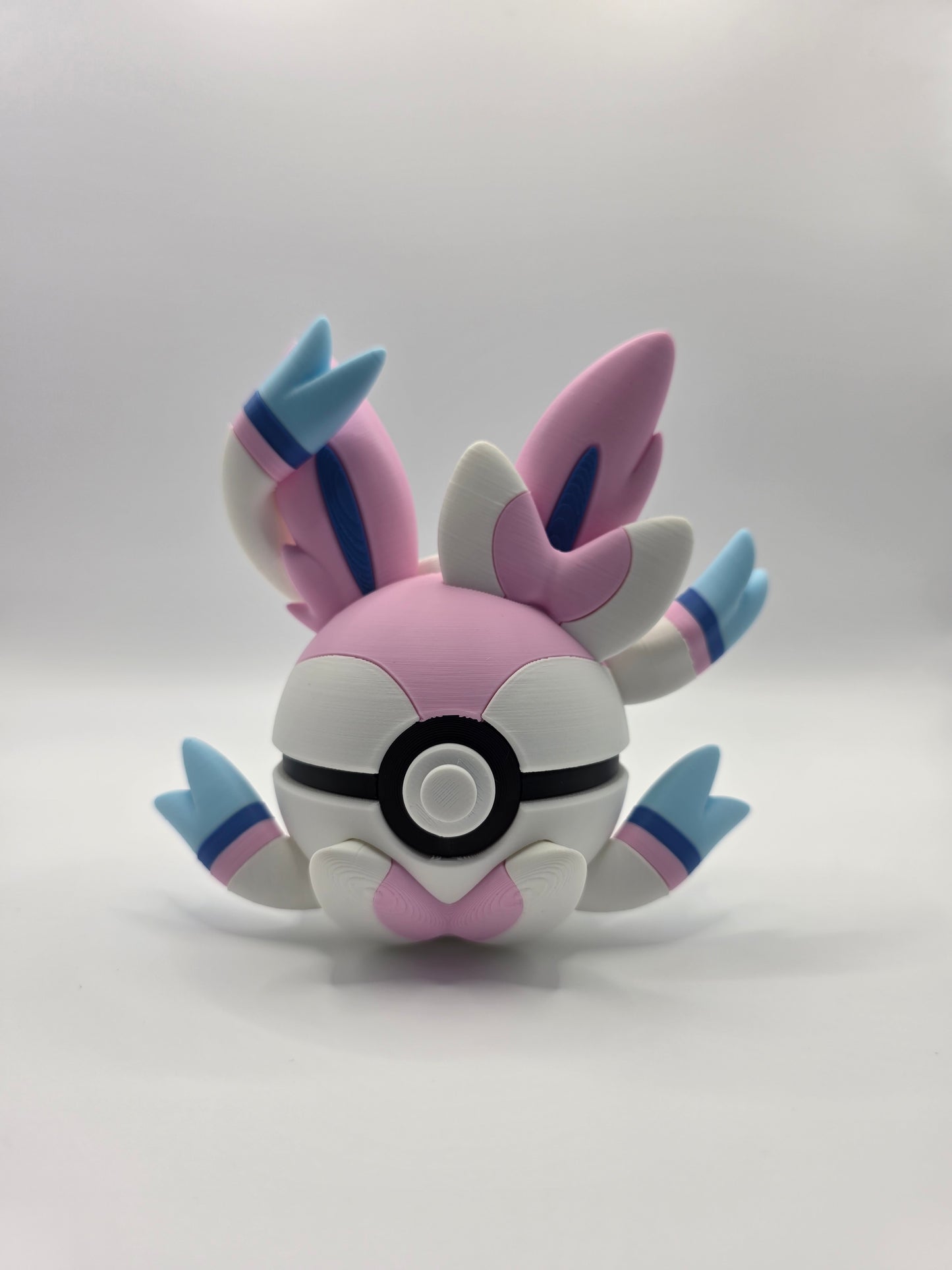 Character Design - 3D Printed Character Ball - Sylveon - Unique Display Collectible.