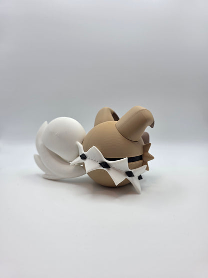 Character Design - 3D Printed Character Ball - Rockruff - Unique Display Collectible.