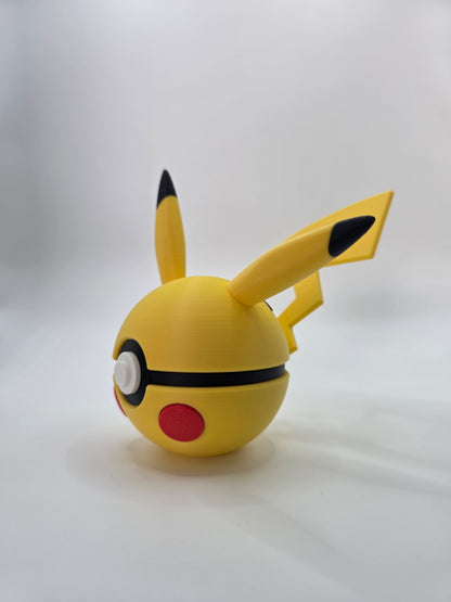 Character Design - 3D Printed Character Ball - Pikachu - Unique Display Collectible.