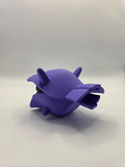 Character Design - 3D Printed Character Ball - Shellder - Unique Display Collectible.