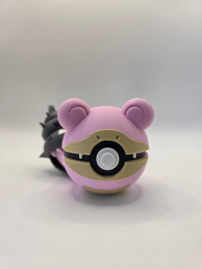 Character Design - 3D Printed Character Ball - Slowbro - Unique Display Collectible.