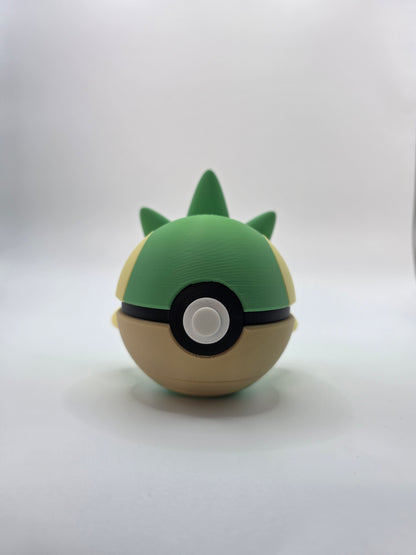 Character Design - 3D Printed Character Ball - Snivy - Unique Display Collectible.