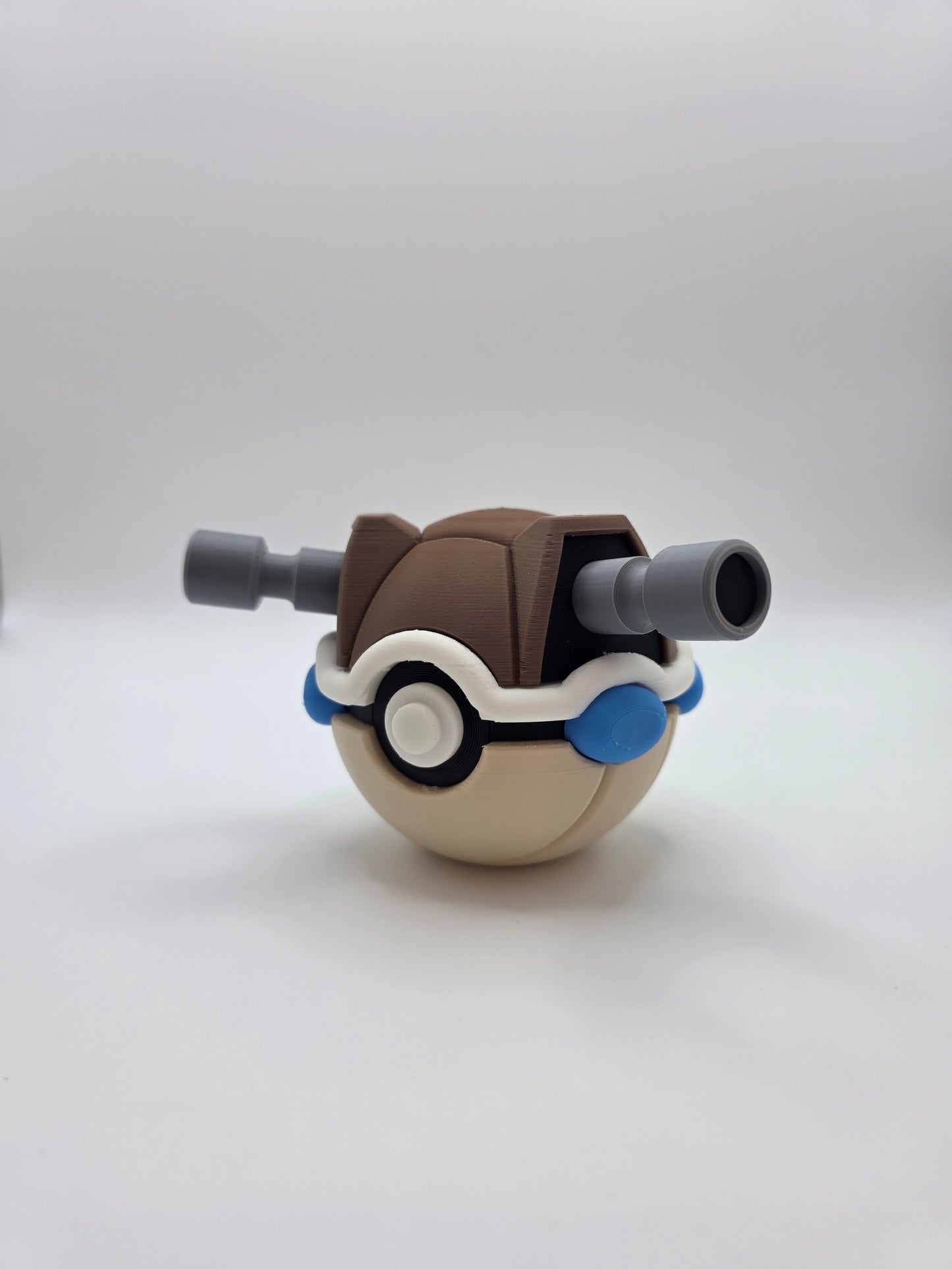Character Design - 3D Printed Character Ball - Blastoise - Unique Display Collectible.