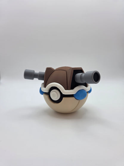 Character Design - 3D Printed Character Ball - Blastoise - Unique Display Collectible.