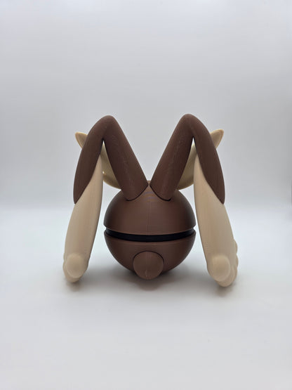 Character Design - 3D Printed Character Ball - Lopunny - Unique Display Collectible.
