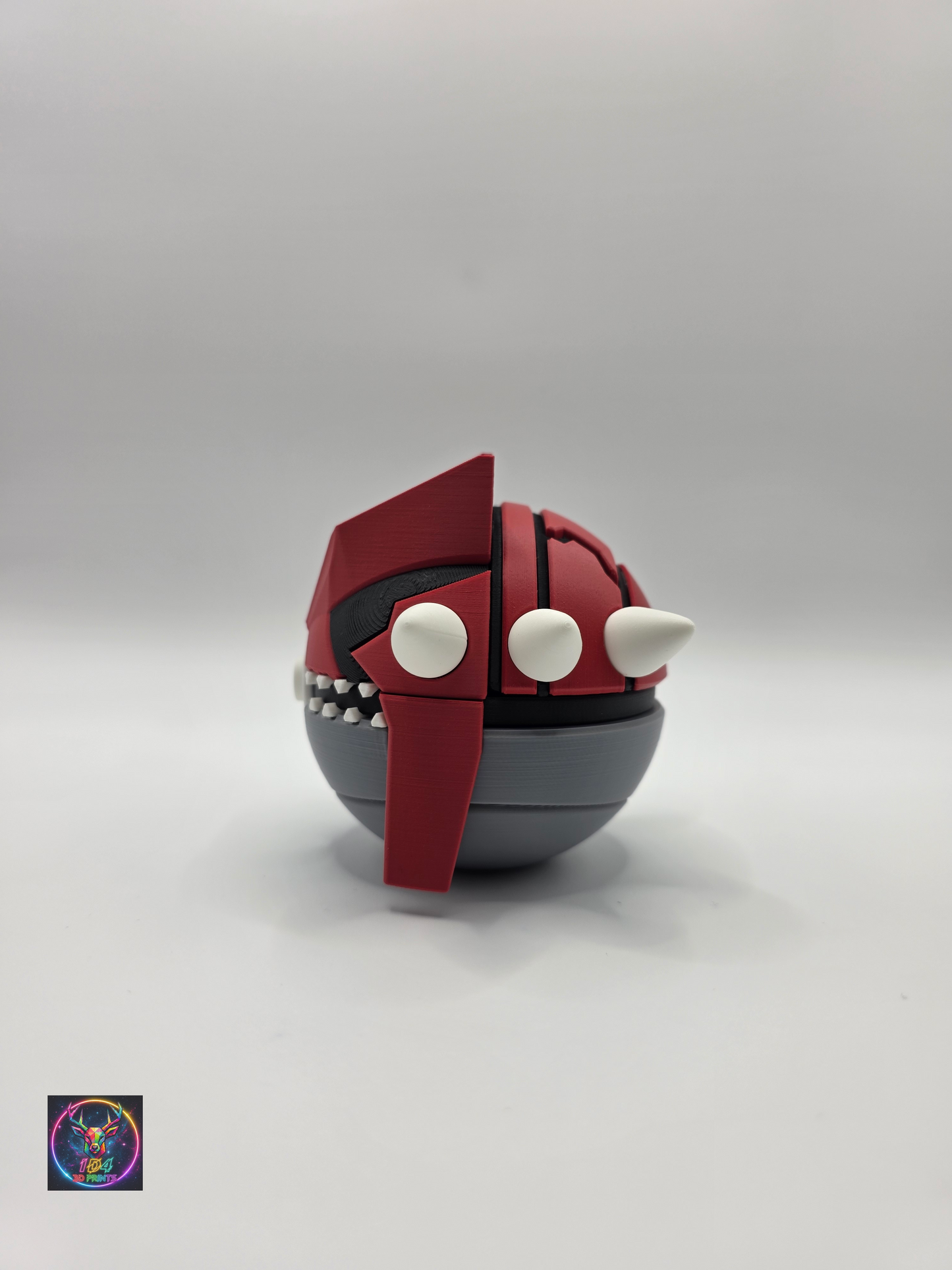 Character Design - 3D Printed Character Ball - Groudon - Unique Display Collectible.