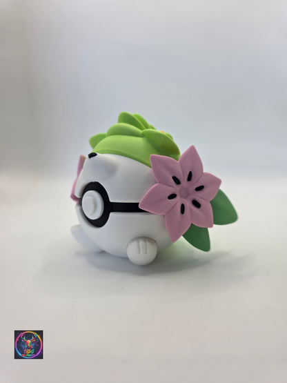 Character Design - 3D Printed Character Ball - Shaymin Land Form - Unique Display Collectible.