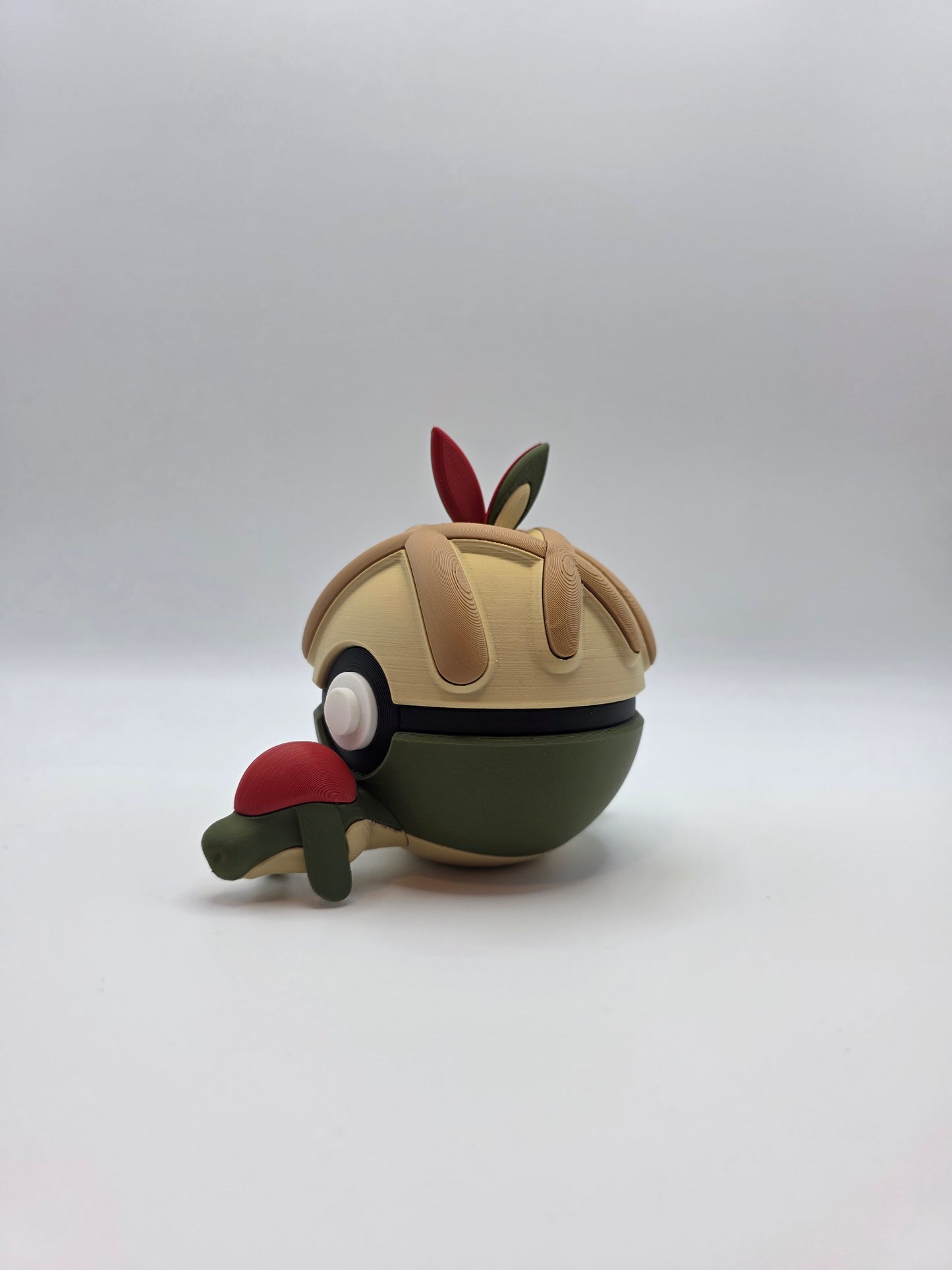 Character Design - 3D Printed Character Ball - Appletun - Unique Display Collectible.