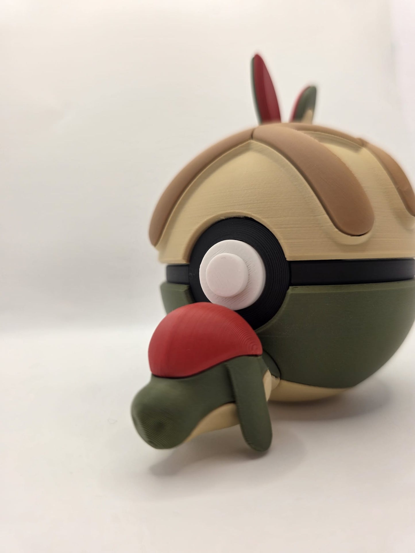 Pokemon Character Design - 3D Printed Pokeball - Applin - Exclusive Display Collectible.