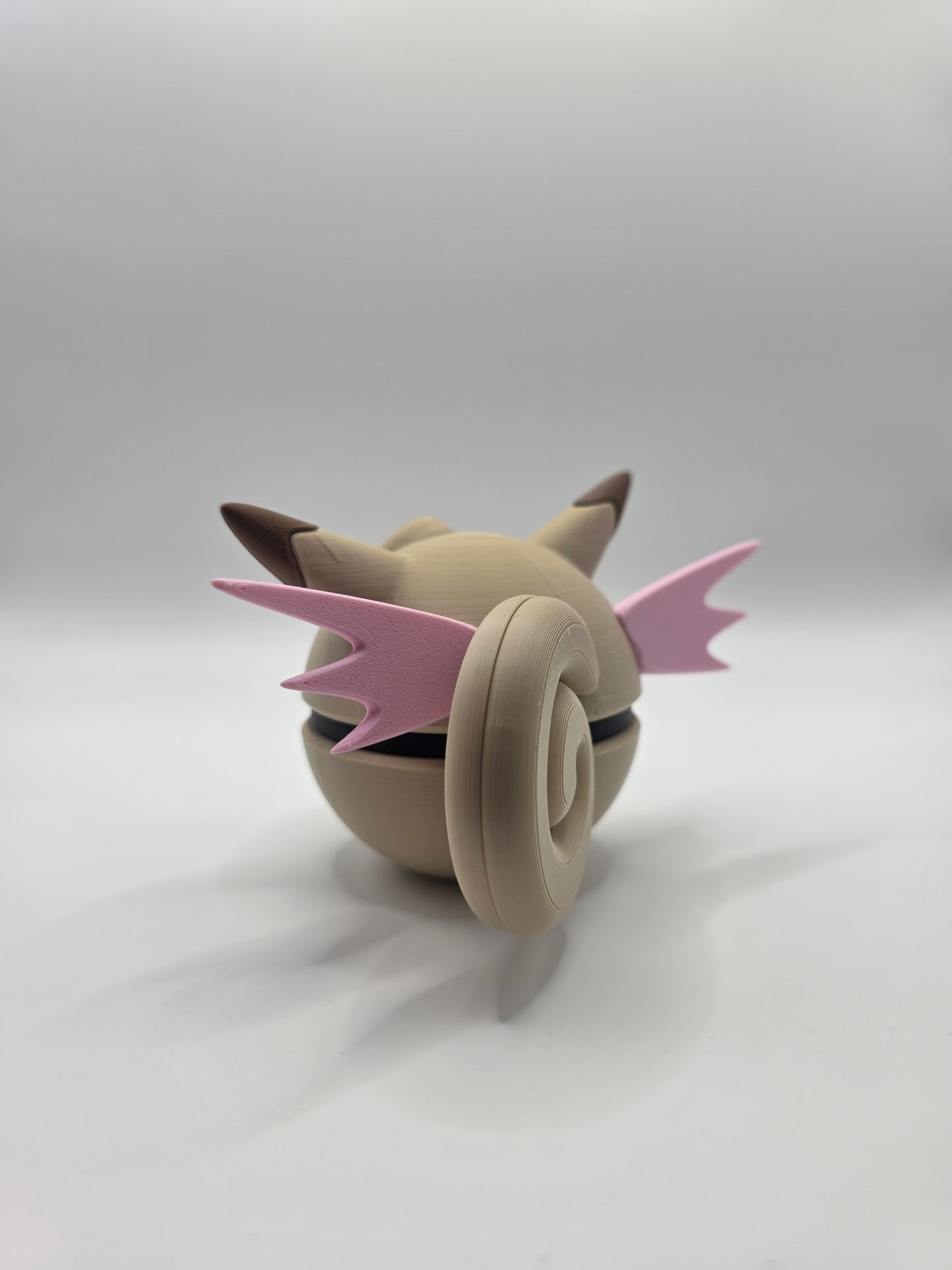 Character Design - 3D Printed Character Ball - Clefable - Unique Display Collectible.