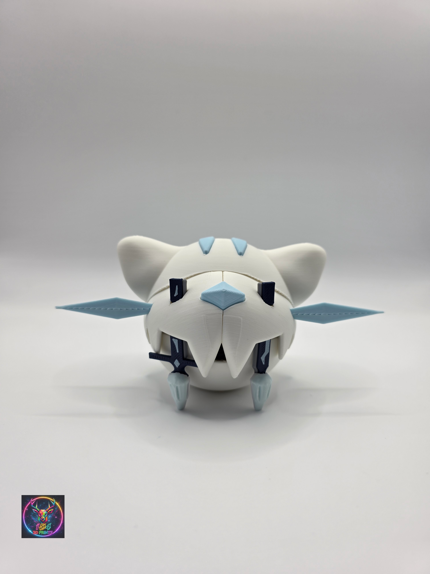 Character Design - 3D Printed Character Ball - Chien-Pao - Unique Display Collectible.