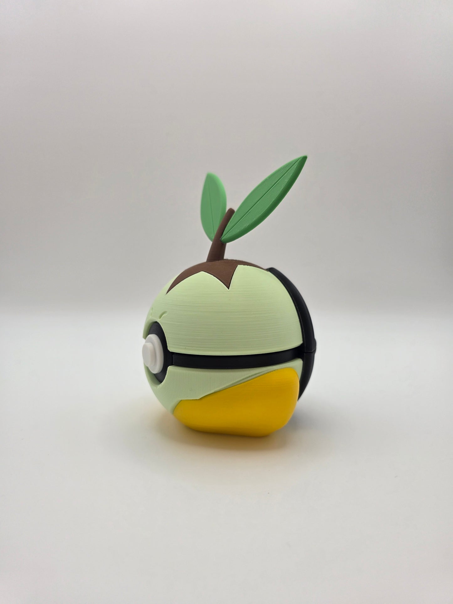 Character Design - 3D Printed Character Ball - Turtwig - Unique Display Collectible.